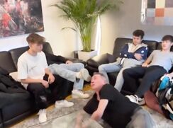 4 teenage boys dominate