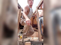 Blue Collar guys fuck on job site