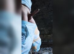 cute britt alo twink outside cumming bate