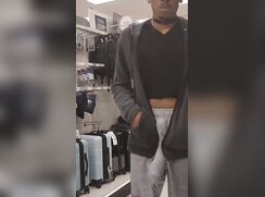 5⭐ - HUGE 10-Pounder Twink freeballin bulge at Target.  Bulge lovers *MUST SEE*!!