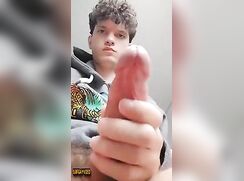 Nice hairy cock and leaking precum (No cum)