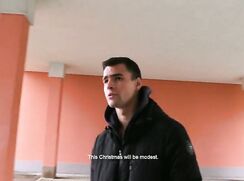 CH 489, Camera guy pays a young guy in a black jacket and grey hoodie to suck and be