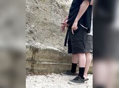 He Needed A Helping Hand To Piss