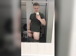 AHV - Jay squirts in a public sink