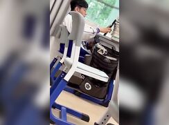 Caught his college classmate jerking-off in class
