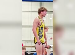 Hot Blond Wrestler In Singlet