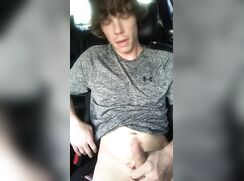 Watch me Cum - jerk off in car