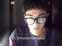 cute str8 viet nerd shows cock online