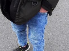 CH 500, Camera guy pays a young guy in parka style jacket to suck and be fucked