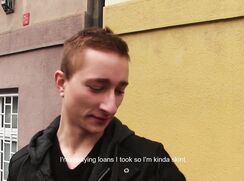 CH 506, Camera guy pays a young guy in black leather jacket on top of a dark grey hoo