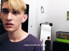 CH 507, Camera guy pays a young guy in dark grey parka style jacket to suck and be fu