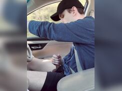 Cuming while driving