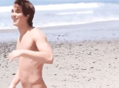 Playing ball on the beach