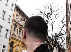 CH 517, Camera guy pays a young guy in black corduroy jacket to suck and be fucked