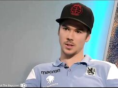Young soccer heartthrob shows off and jerks his cock on cam