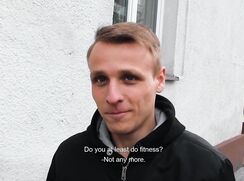 CH 528, Camera guy pays a young guy in black jacket to suck and be fucked