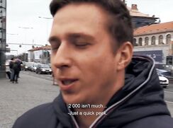 CH 527, Camera guy pays a young guy in black anorak to suck and be fucked