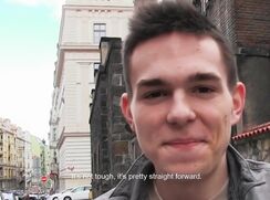 CH 529, Camera guy pays a young guy in grey jacket to suck and be fucked