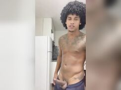 Xandy in his kitchen