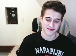 German Ben College Guy Long Uncut cock wanks off on webcam - AI Enhanced