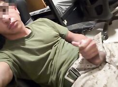 Straight Marine Plays With Himself