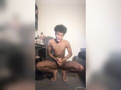 19yo brown British twink begs for exposure and gives himself huge facial