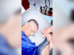 AHV - Used bros to jerk this lil cock while he was till I busted cum all over...