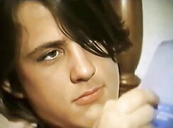 Vintage Two Hot slender guys wanking oral - AI enhanced