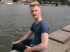 CH 536, Camera guy pays a young guy in blue T sitting on the quay to suck and be fuck