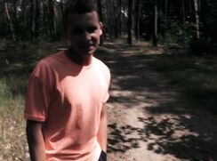 CH 546, Camera guy pays a young guy in orange T and dark blue shorts to suck and be f