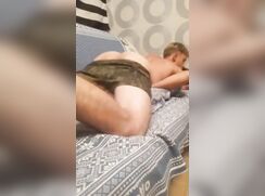 AHV - Blond boy humps his bed and jacks off to cumshot