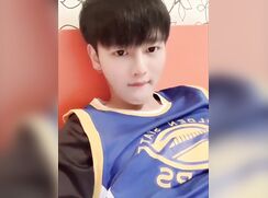 Cute Chinese boy jerks off twice