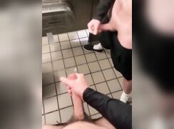 Public Toilet Wank Duo