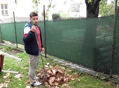 CH 568, Camera guy pays a young guy in red white and blue waterproof and an orange T