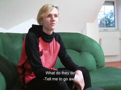 CH 569, Camera guy pays a young guy in pink and black hoodie to suck and be fucked