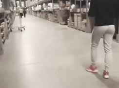 (21.9) AHV - Risky jerk off in IKEA