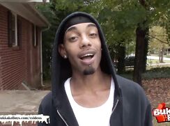 Nice guy first interracial gangbang