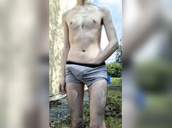 AHV - Twink strip while working in the garden