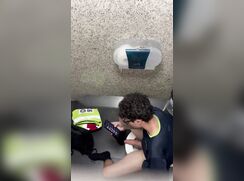 Spying on bro with MASSIVE cock
