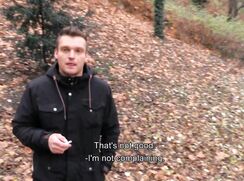 CH 586, Camera guy pays a young guy in a black winter hoodie to suck and be fucked