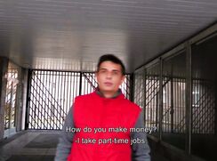 CH 590, Camera guy pays a young guy doing exercises in an orange Gillet and grey T to