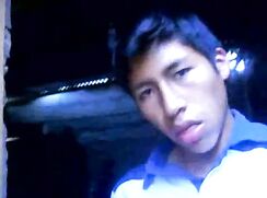 Mexican teen jerks and cums