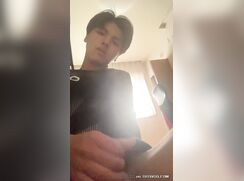 cute japanese uni boy faps