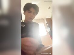 cute japanese uni boy faps