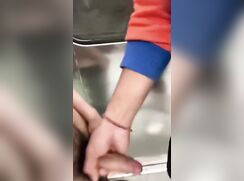 Subway jerk-off buddy