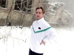 CH 596, Camera guy pays a young running guy in  to suck and be fucked