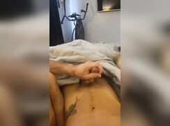 Chad waking up with dad