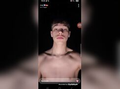 Joel showing his hard cock on SC outside