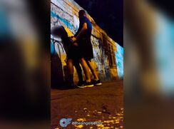 Sucking him off and fucked outdoors