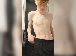 cute ginger twink baiting for fans off